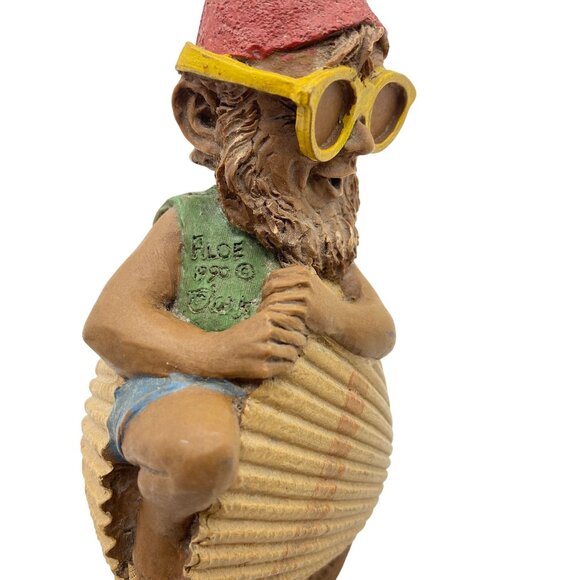 Tom Clark Gnome Aloe Lifeguard 1990 sitting in shell Vintage 90s - Picture 7 of 10